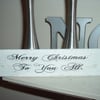 shabby chic distressed merry christmas to you all plaque