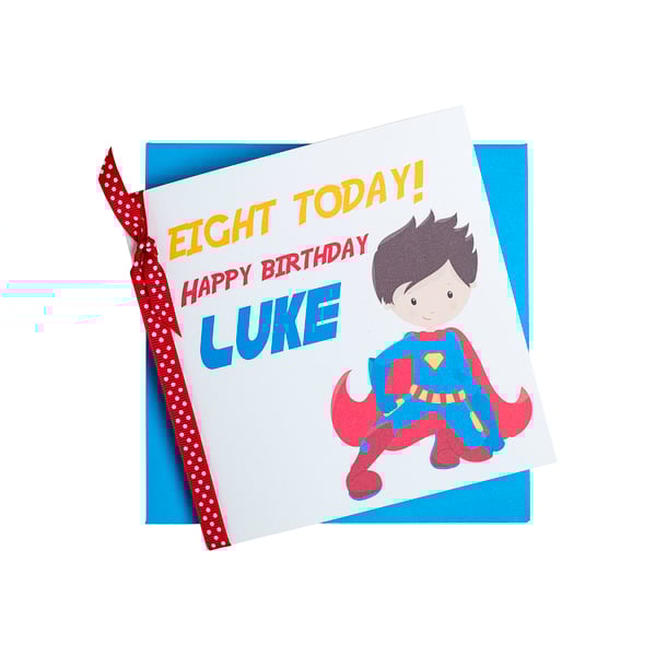 Personalised Superhero Supergirl Card