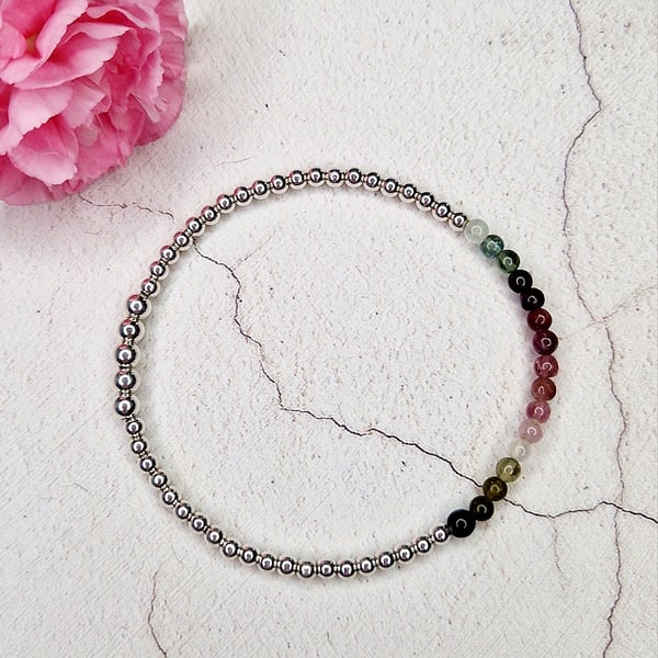 Tourmaline Bead Bracelet