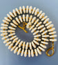 Turquoise and pearl beaded necklace 