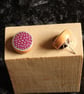 Hand Crafted Ear Studs - Modern Rustic Chic - Image 2