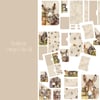 Donkeys Large folio kit Scrapbooking, Ephemera, Journal, Digital Download 