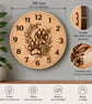Dog Paw Wooden Wall Clock – Handmade Pet Lover Gift – Baltic Birch - Image 4