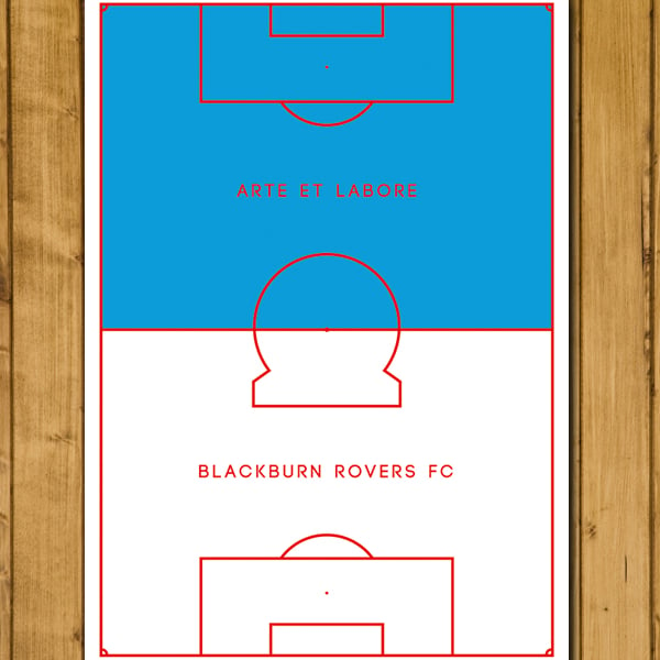 Blackburn Rovers FC - Arte et Labore - Pitch Perfect Art - Various Sizes