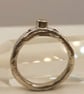 Sterling Silver Peridot Garnet Ring - Size J - Image 2
