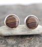Corvette fordite stud earrings - Image 3