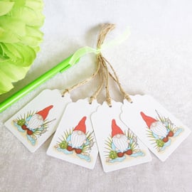 Fishing ‘Norm’ the Garden Gnome Gift Tags - set of 4 tags