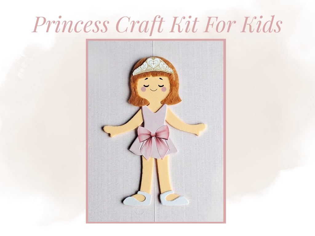 Princess Dress-Up Doll Craft Kit for Kids - Party Bag Filler & Screen-Free Acti