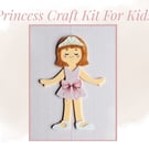 Princess Dress-Up Doll Craft Kit for Kids - Party Bag Filler & Screen-Free Acti