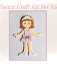 Princess Dress-Up Doll Craft Kit for Kids - Party Bag Filler & Screen-Free Acti