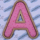 10cm Maplewood & Craft Fabric Letter Skandi Inspired Decoration