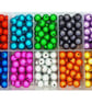 12mm 3D Illusion Acrylic Miracle Beads, a box of 160pcs (16pcs x 10 colours)