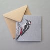 Great Spotted Woodpecker card