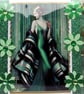 Art Deco Style Lady - Hand Crafted Decoupage Greeting Card - Blank 3283