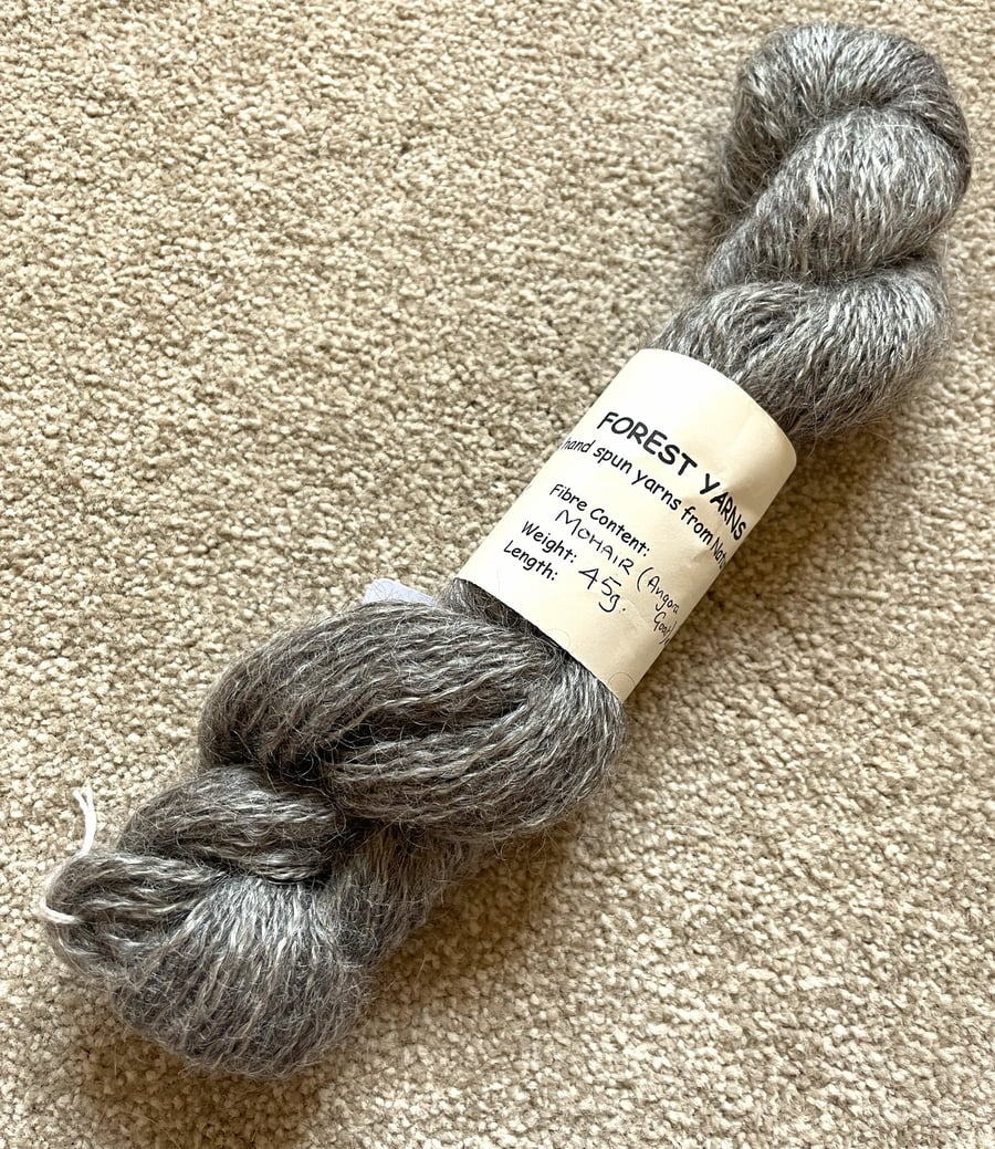 HANDSPUN KID MOHAIR, NATURAL COLOUR, 45g