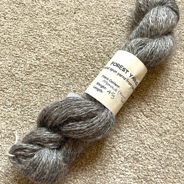 HANDSPUN KID MOHAIR, NATURAL COLOUR, 45g