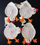 Chicken Coasters - Set of 2