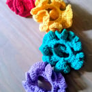 Colourful Crochet Scrunchies 