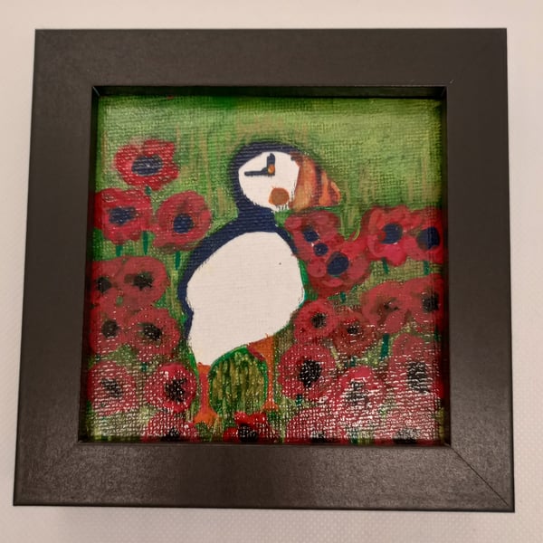 Mini Puffin painting