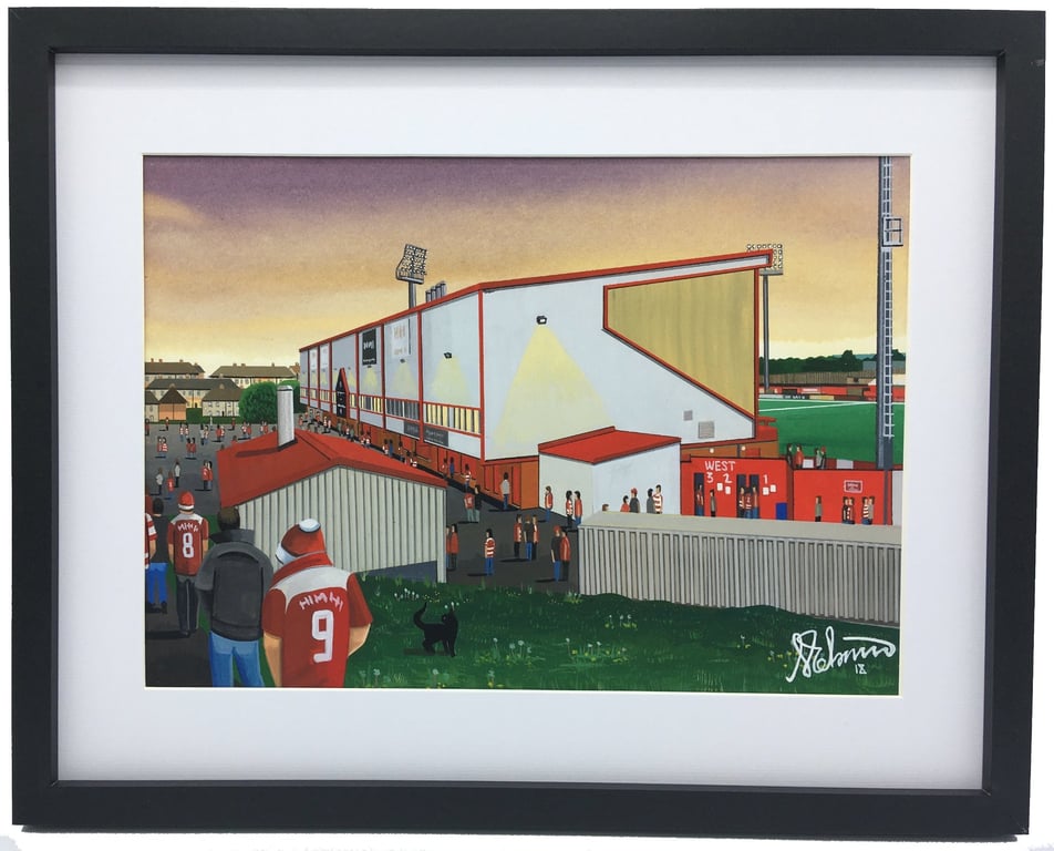 Hamilton, Framed & Unframed Academical Art Print Football Club FC Stadium Gift