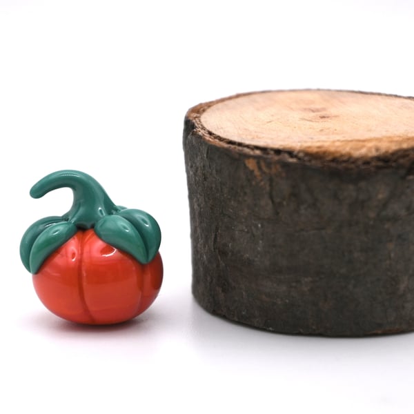 small glass pumpkin