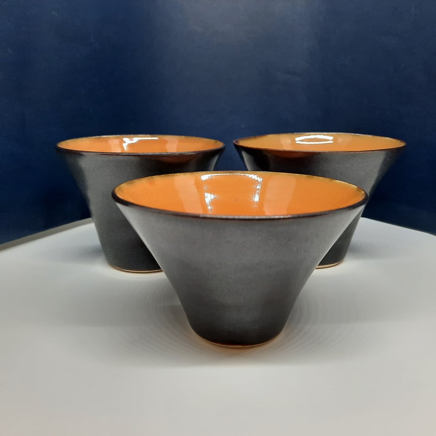A set of three little dip bowls
