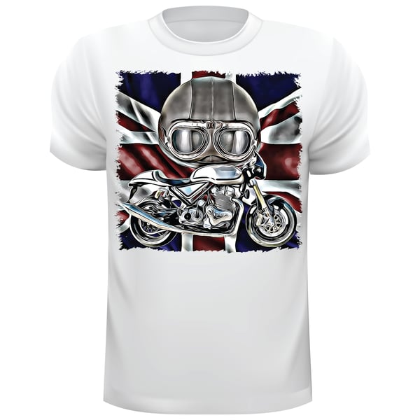 British Bike T Shirt, British Motorbike Norton Commando T Shirt, Unofficial