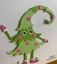 Handmade Christmas Card with Movable Legs - Image 3