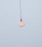  Handmade Leaf Imprint Small Copper Disc Pendant Necklace - UK Free Post - Image 5