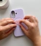Handmade Heart Cross Stitch Sticker - Phone Case Sticker - Sensory Fidget Patch 