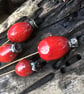 5 x red rosehip posy -  sculptural ceramic flowers for stylish arrangement - Image 2