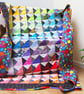 Gift for Student Bright Rainbow Patchwork Quilt - Image 4