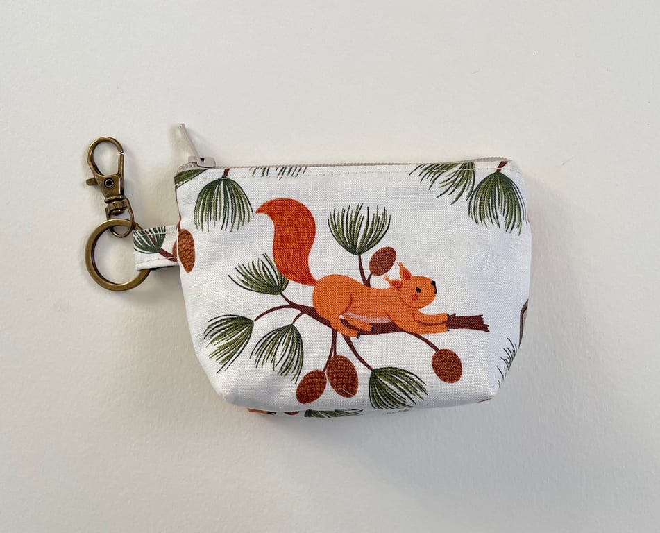 Mini Coin Purse Keychain - Woodland animals