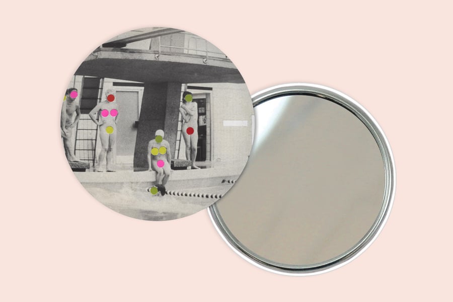 Swimming Pool Pocket Mirror - Modesty