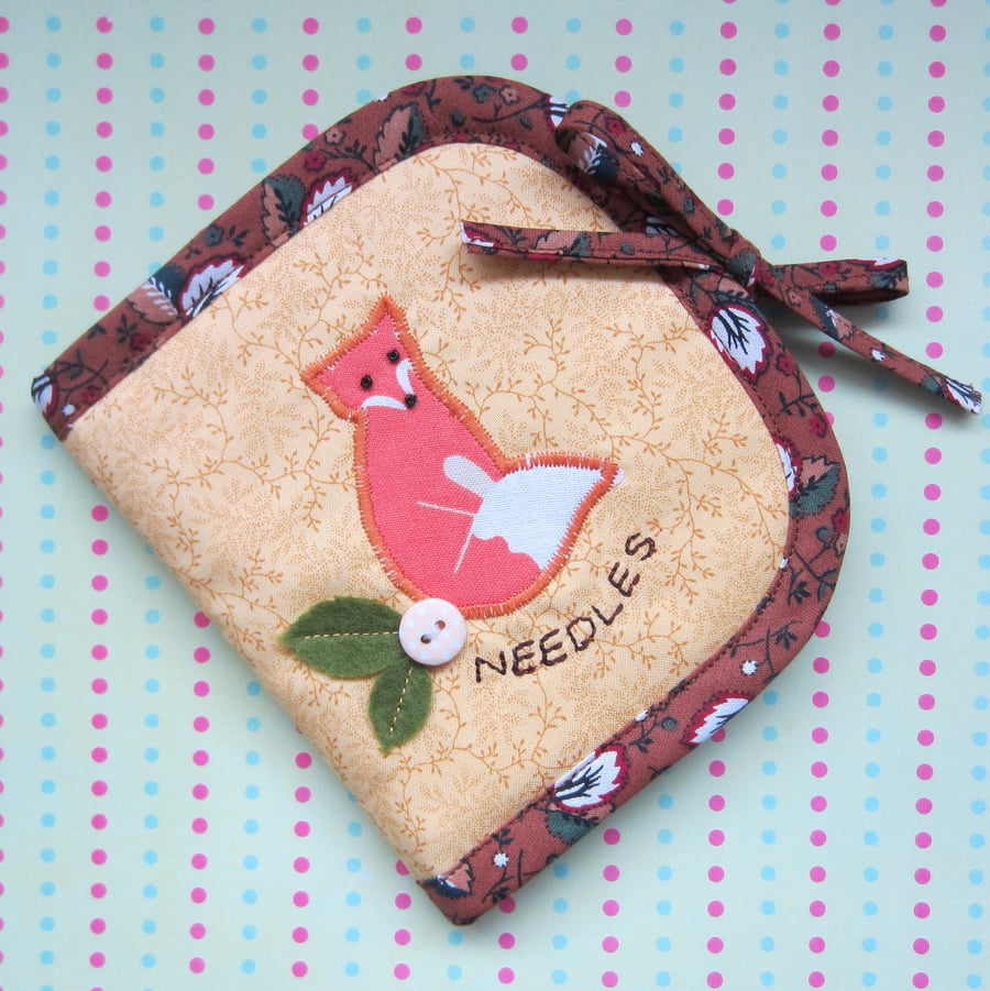 Fox and Leaves Needle Case