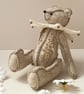Embroidered artist bear,  one of a kind collectable teddy bear by Bearlescent  - Image 6