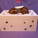 Pet Keepsake box or Ashes Urn for any type of pet