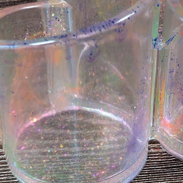 Triple-Chamber Resin Organiser – Neon Smoke