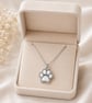 In loving memory paw pendant laid  with ashes  - Image 5