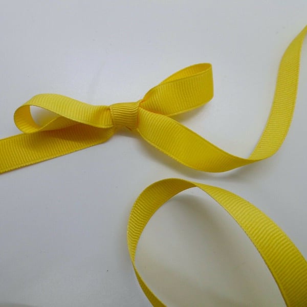 3 metres yellow grosgrain 15mm wide ribbon Easter Crafts