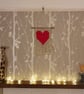 Crocheted wall hanging - heart - Image 2