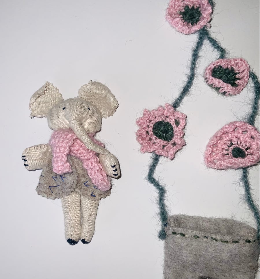 Handmade elephant Folksy