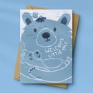 "Welcome Little One" Baby Greeting Card
