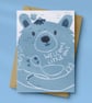 "Welcome Little One" Baby Greeting Card