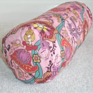 Grayson Perry Shirley Smith Bolster Pillow Cover Pink 16" Art Liberty Fabric