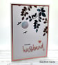 Husband Birthday Card - leaves, branches, heart, copper, navy, birthday message - Image 4
