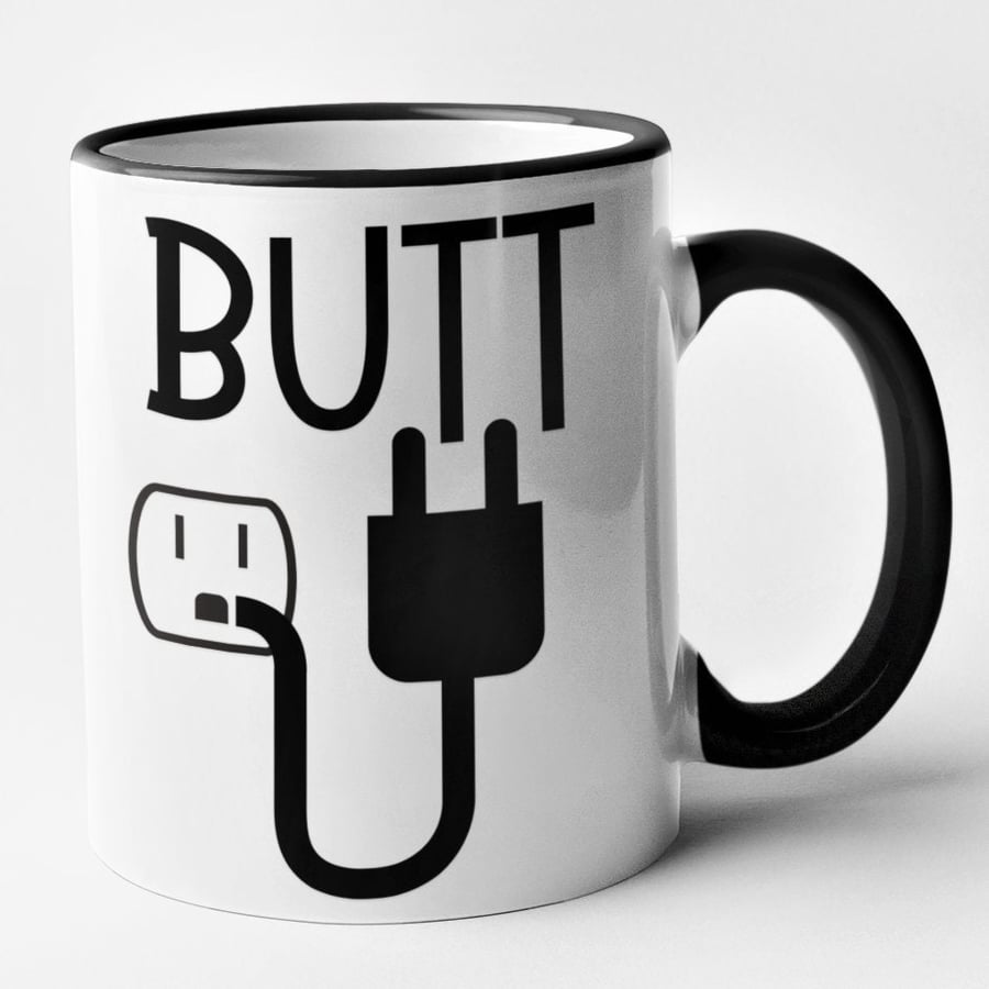 Butt Plug Mug Rude Funny Novelty Gift Gay Joke Present Banter Adult Humour 