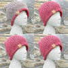 Alpaca Tweed Hat. Knitted Hat. Woolly Hat. Beanie. Slouchy. Woollen Hat. Hats.