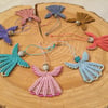 Beautiful unique handmade macrame Xmas Angel decorations, gift tag, gift , 