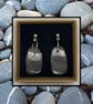 Beach stone light weight clay earrings